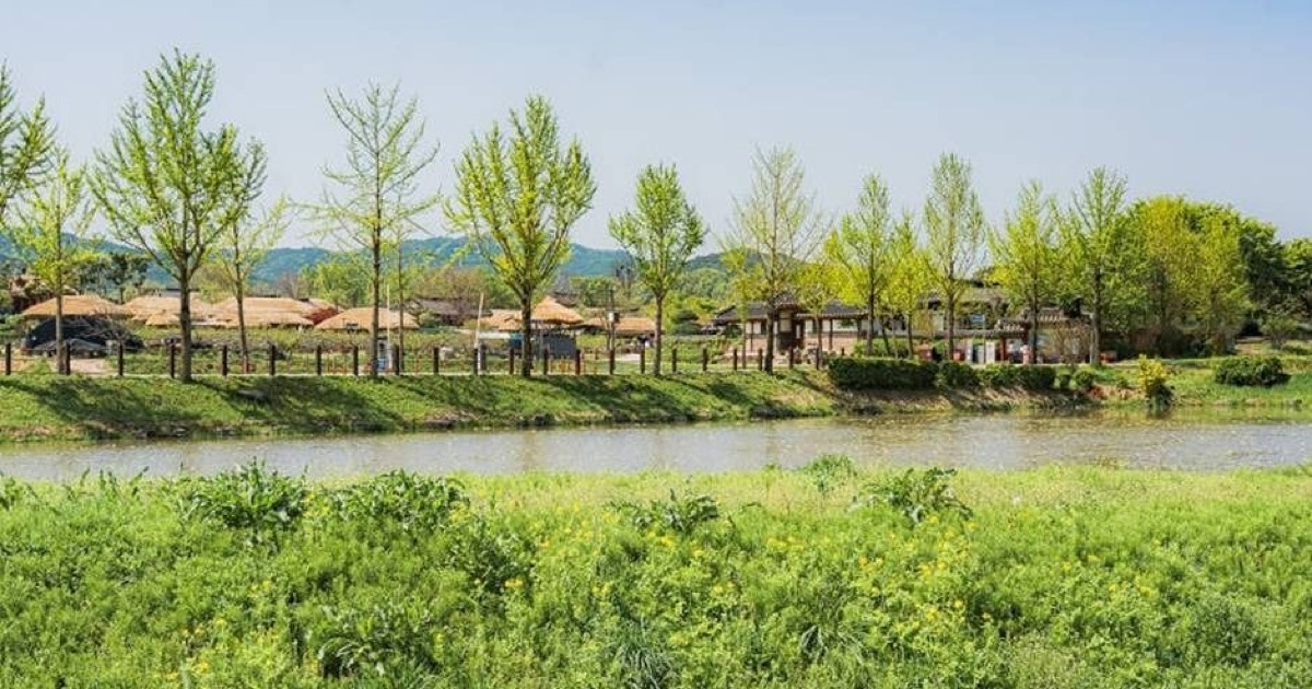 Traditional roofs at Andong Hahoe Village